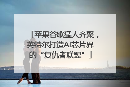 苹果谷歌猛人齐聚，英特尔打造AI芯片界的“复仇者联盟”