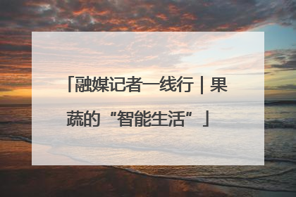 融媒记者一线行｜果蔬的“智能生活”