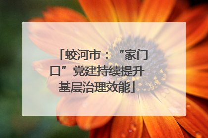 蛟河市：“家门口”党建持续提升基层治理效能