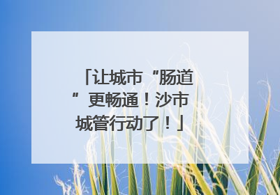 让城市“肠道”更畅通！沙市城管行动了！