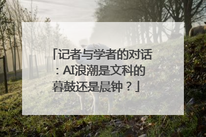 记者与学者的对话：AI浪潮是文科的暮鼓还是晨钟？
