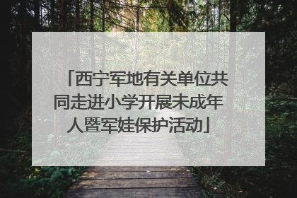 西宁军地有关单位共同走进小学开展未成年人暨军娃保护活动