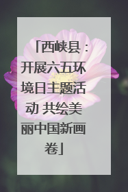 西峡县：开展六五环境日主题活动 共绘美丽中国新画卷