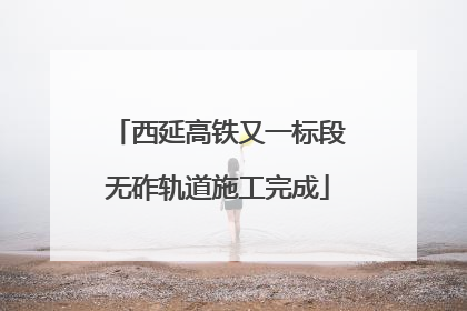 西延高铁又一标段无砟轨道施工完成