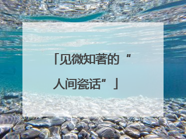 见微知著的“人间瓷话”