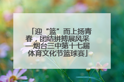 迎“篮”而上扬青春，团结拼搏展风采—烟台三中第十七届体育文化节篮球赛
