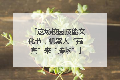 这场校园技能文化节，机器人“嘉宾”来“捧场”
