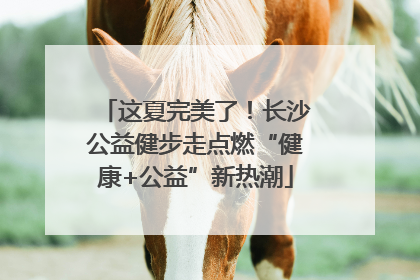 这夏完美了！长沙公益健步走点燃“健康+公益”新热潮