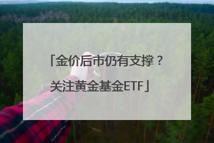 金价后市仍有支撑？关注黄金基金ETF