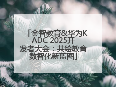 金智教育&华为KADC 2025开发者大会：共绘教育数智化新蓝图