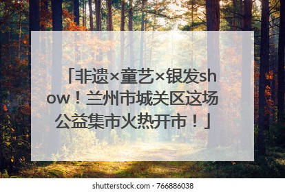 非遗×童艺×银发show！兰州市城关区这场公益集市火热开市！