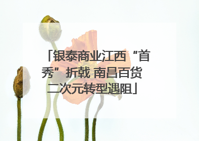 银泰商业江西“首秀”折戟 南昌百货二次元转型遇阻