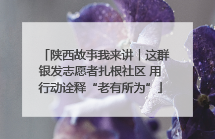 陕西故事我来讲丨这群银发志愿者扎根社区 用行动诠释“老有所为”