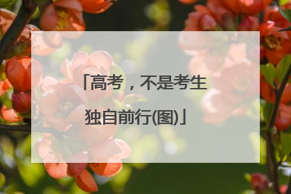 高考，不是考生独自前行(图)