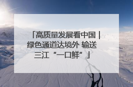 高质量发展看中国｜绿色通道达境外 输送三江“一口鲜”