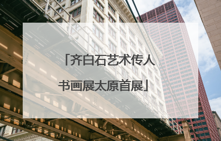 齐白石艺术传人书画展太原首展