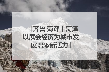 齐鲁·菏评｜菏泽以展会经济为城市发展增添新活力