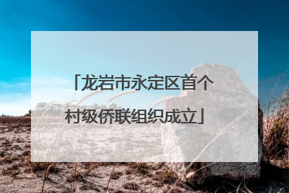 龙岩市永定区首个村级侨联组织成立