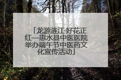 龙游涟江·好花正红—惠水县中医医院举办端午节中医药文化宣传活动