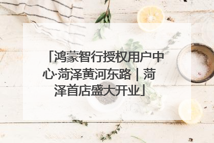 鸿蒙智行授权用户中心·菏泽黄河东路｜菏泽首店盛大开业