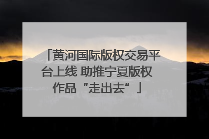 黄河国际版权交易平台上线 助推宁夏版权作品“走出去”