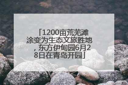 1200亩荒芜滩涂变为生态文旅胜地，东方伊甸园6月28日在青岛开园