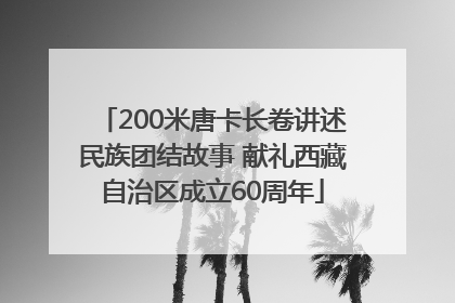 200米唐卡长卷讲述民族团结故事 献礼西藏自治区成立60周年