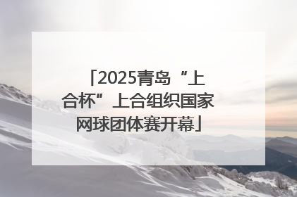 2025青岛“上合杯”上合组织国家网球团体赛开幕