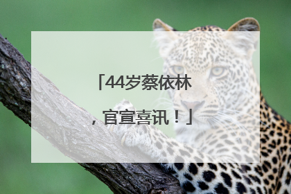44岁蔡依林，官宣喜讯！
