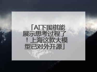 AI下围棋能展示思考过程了！上海这款大模型已对外开源