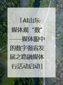 AI山东·媒体观“数”——媒体眼中的数字强省发展之路融媒体行活动启动