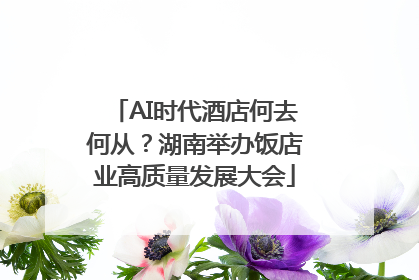 AI时代酒店何去何从？湖南举办饭店业高质量发展大会