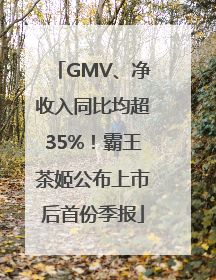 GMV、净收入同比均超35%！霸王茶姬公布上市后首份季报